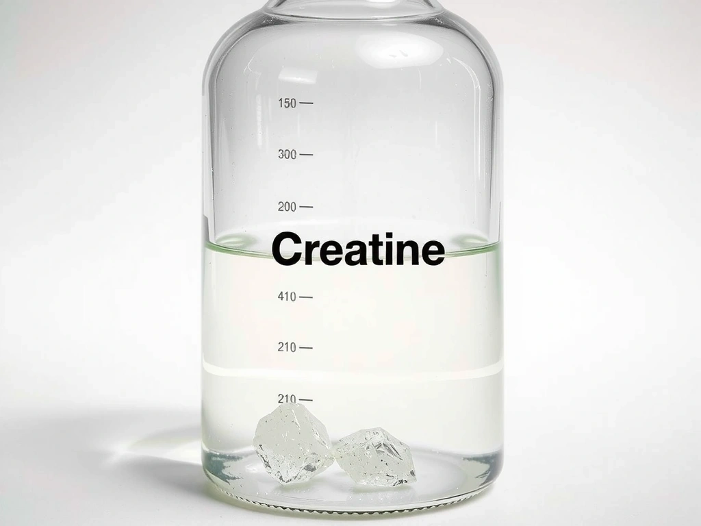 Creatina cristalli in soluzione